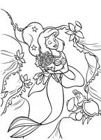 dla dziewczynek kolorowanki  Mała Syrenka Ariel księżniczka Disney numer  19
